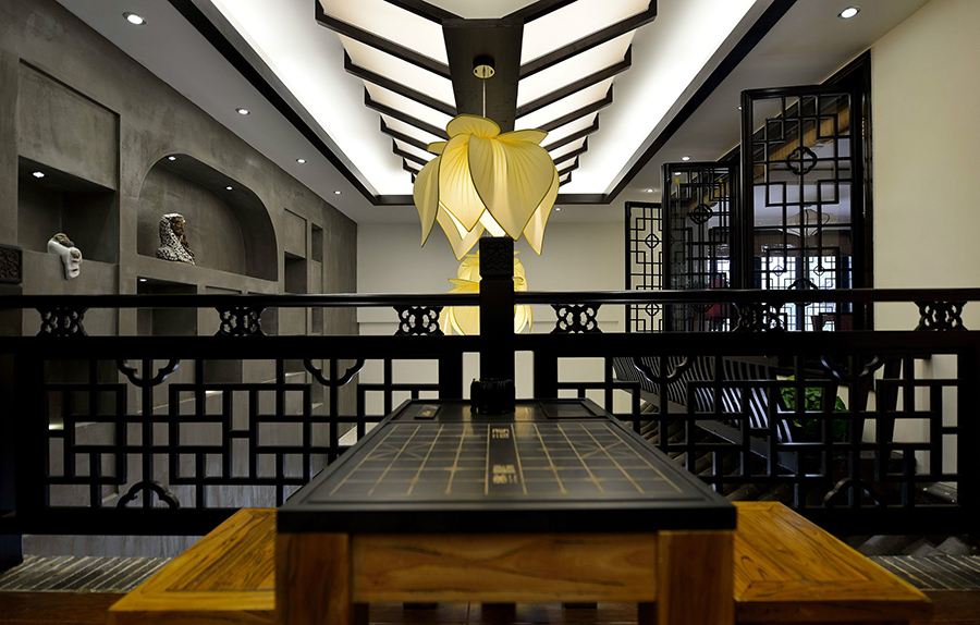 現代新中式茶樓裝修效果圖