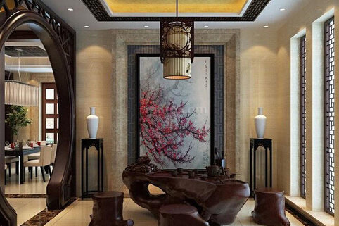 中式茶樓裝修效果圖