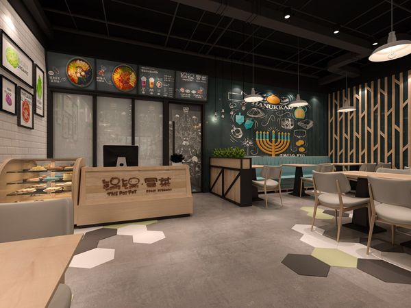 冒菜店店內裝修設計圖片