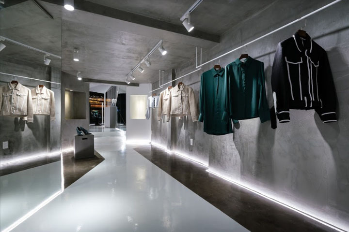 水泥成就高級范 時(shí)尚女裝店鋪裝修