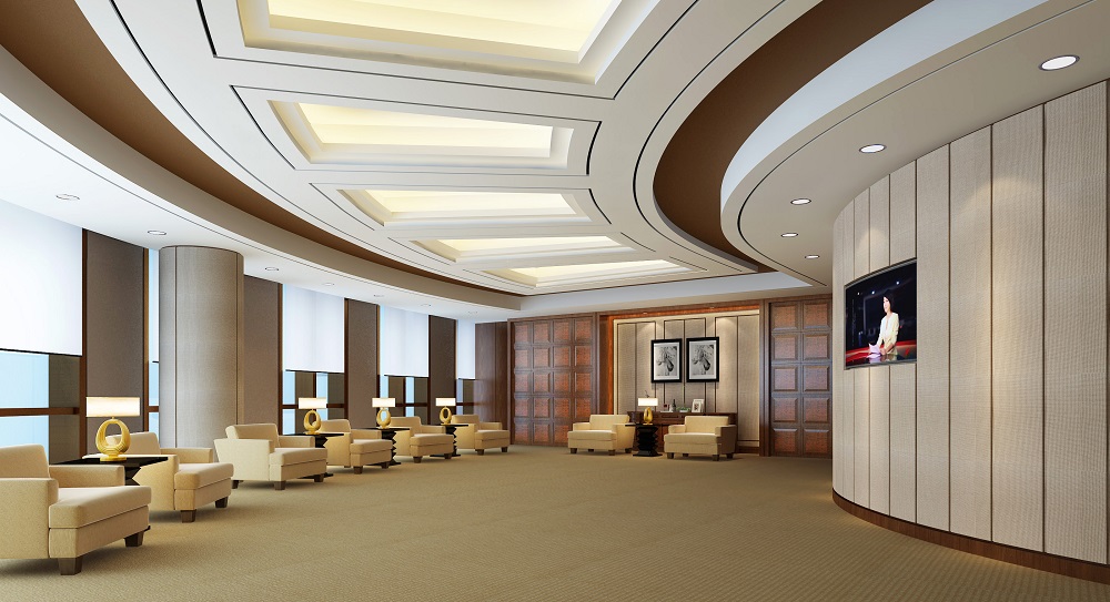 銀行辦公樓貴賓室設計效果圖
