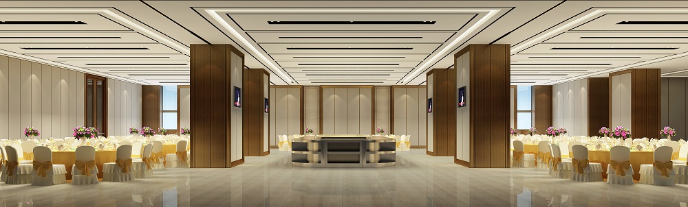 銀行辦公樓餐廳裝修效果圖