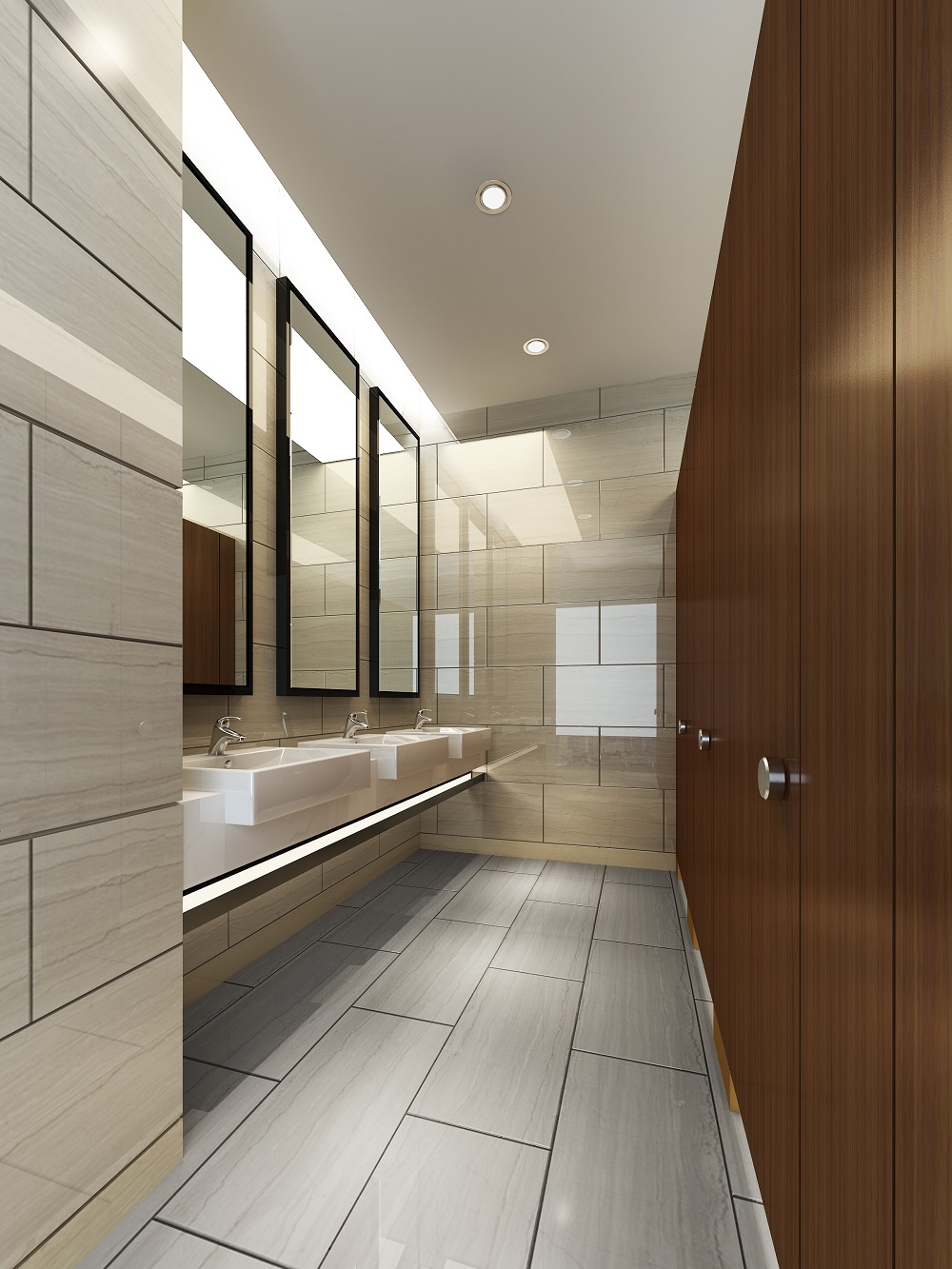 銀行辦公樓衛生間裝修效果圖