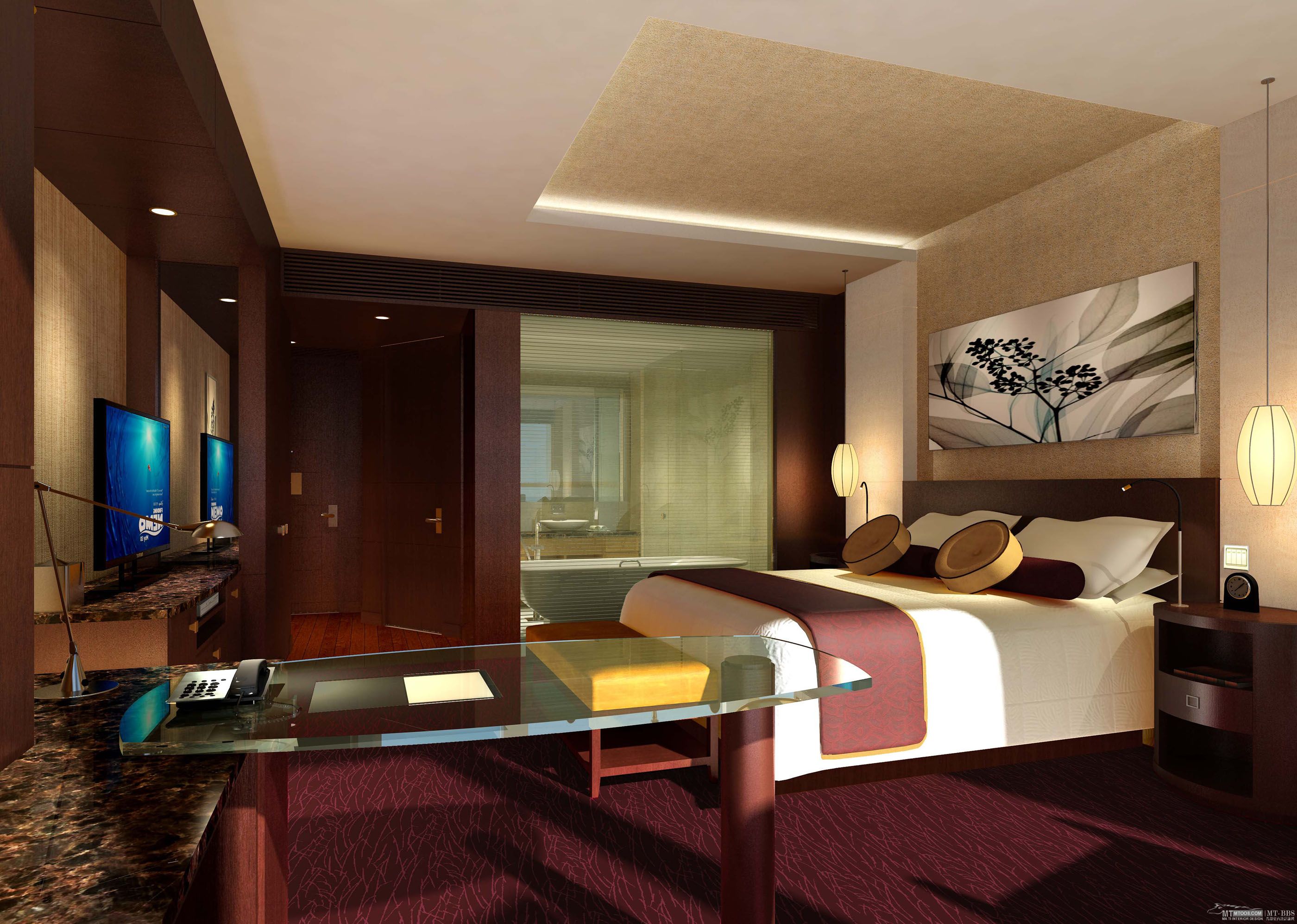 酒店客房效果圖