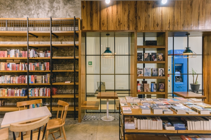 咖啡館書(shū)店裝修效果圖