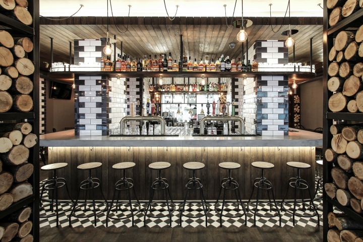 酒吧裝修效果圖-餐具擺放、陳設設計