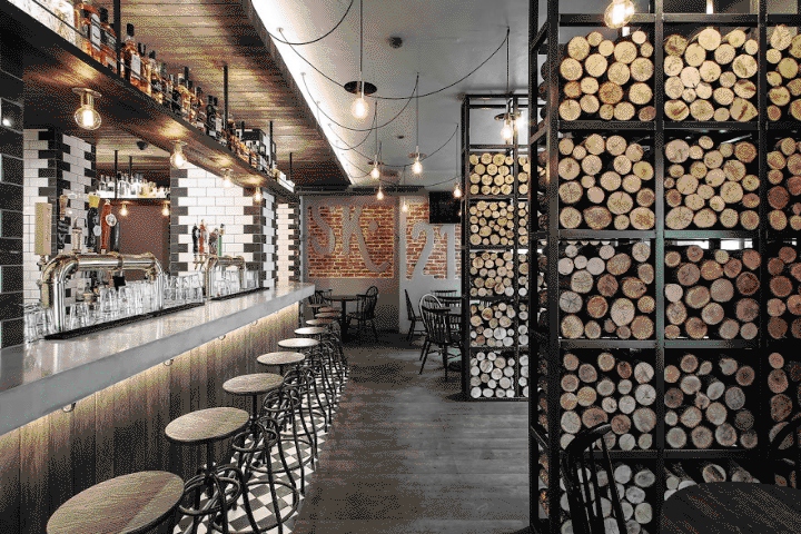 酒吧裝修效果圖-酒吧吧臺局部