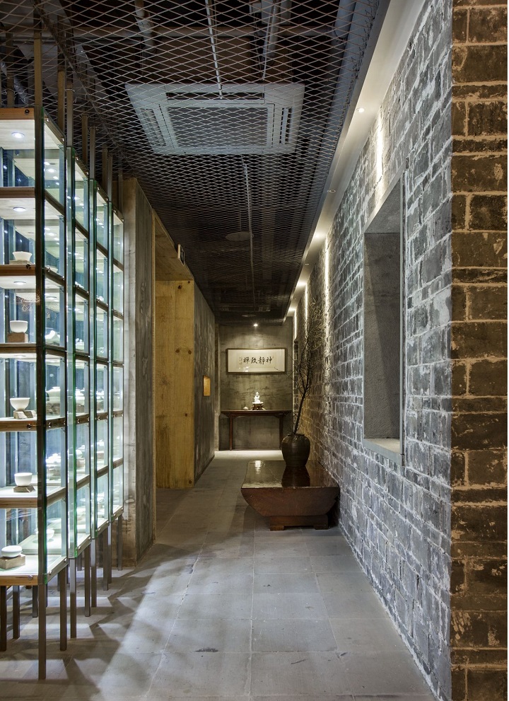 空斗墻、玻璃框架隔斷效果圖