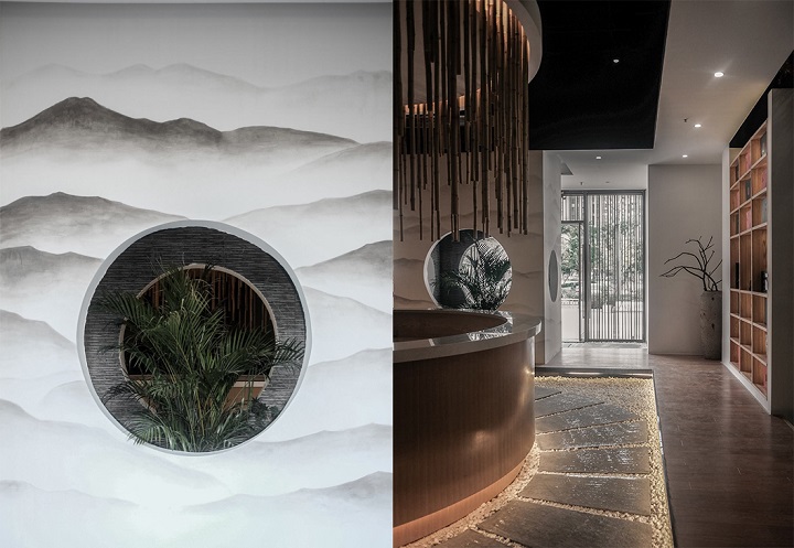 東方禪意茶館會(huì )所裝修效果圖-借景技巧