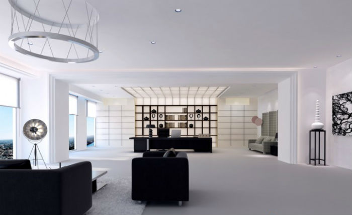 現代董事長(cháng)辦公室裝修布置圖片