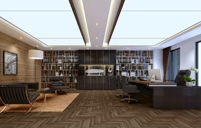 現代董事長(cháng)辦公室裝修布置圖片