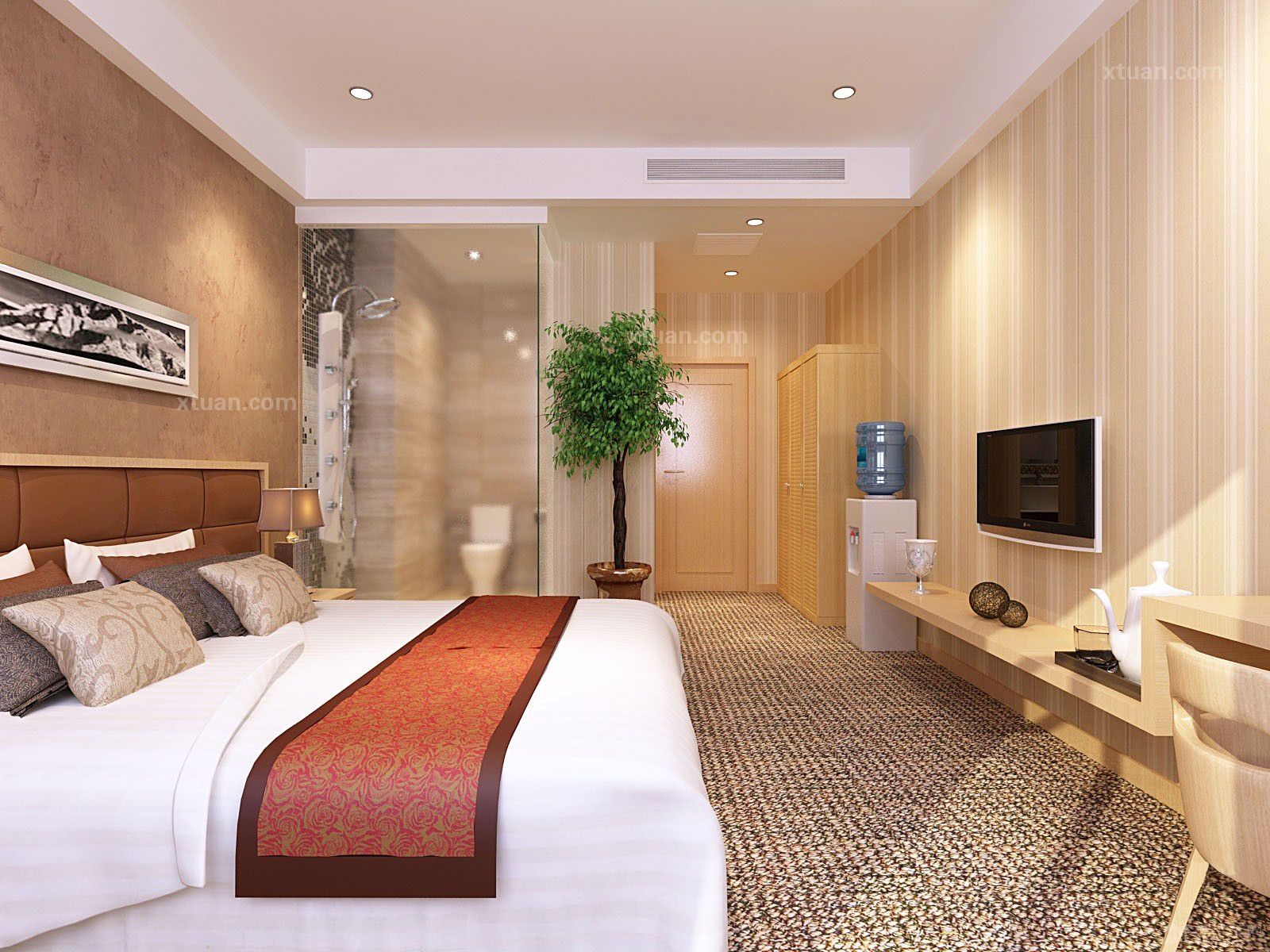 小賓館客房裝修效果圖