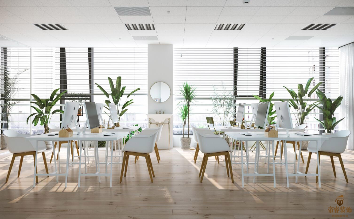 北歐辦公室裝修效果圖