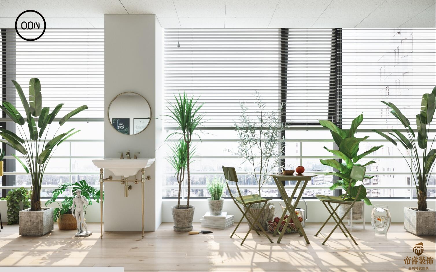 小型北歐風(fēng)設計公司效果圖