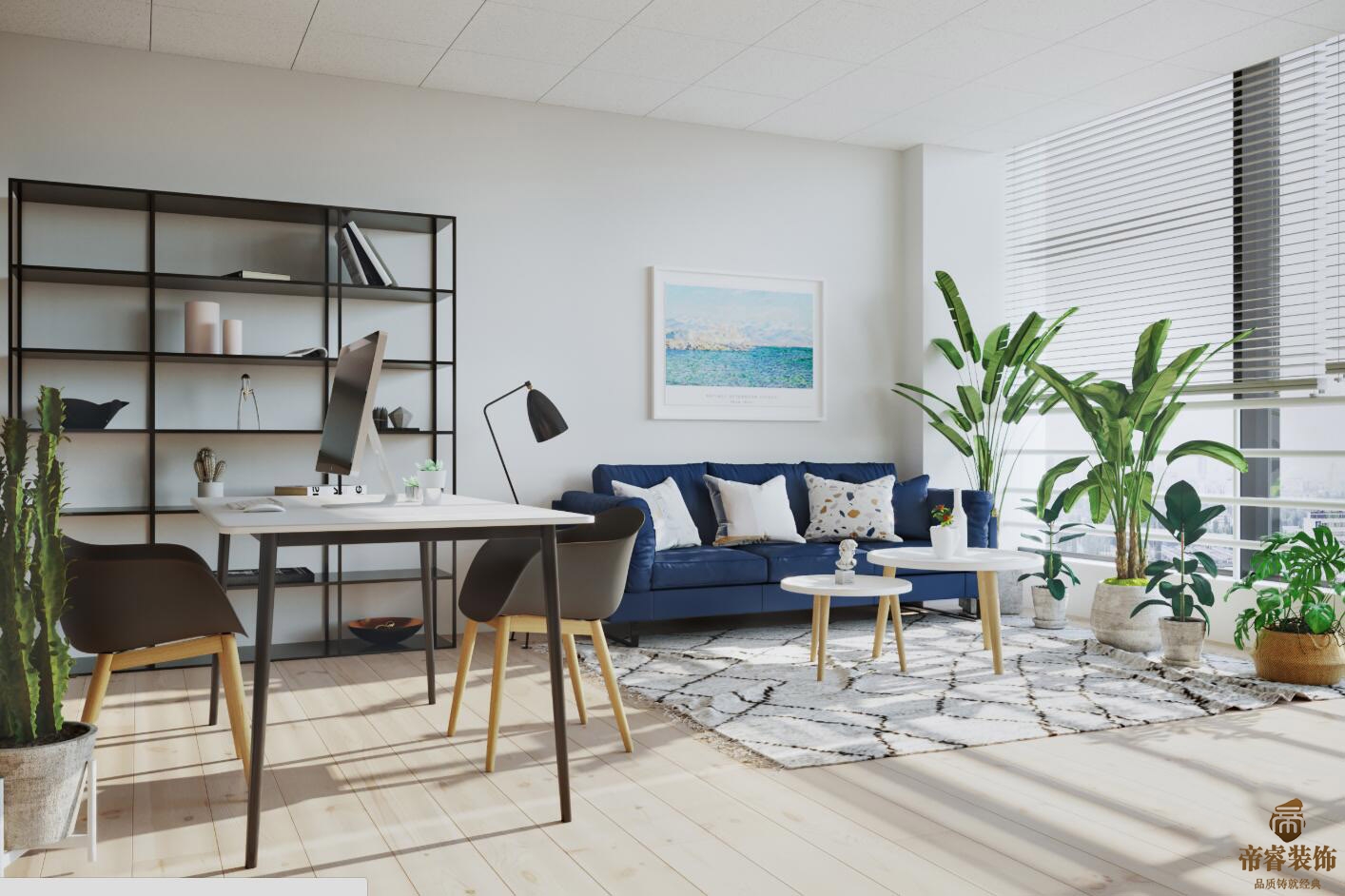 設計公司辦公室洽談區裝修效果圖