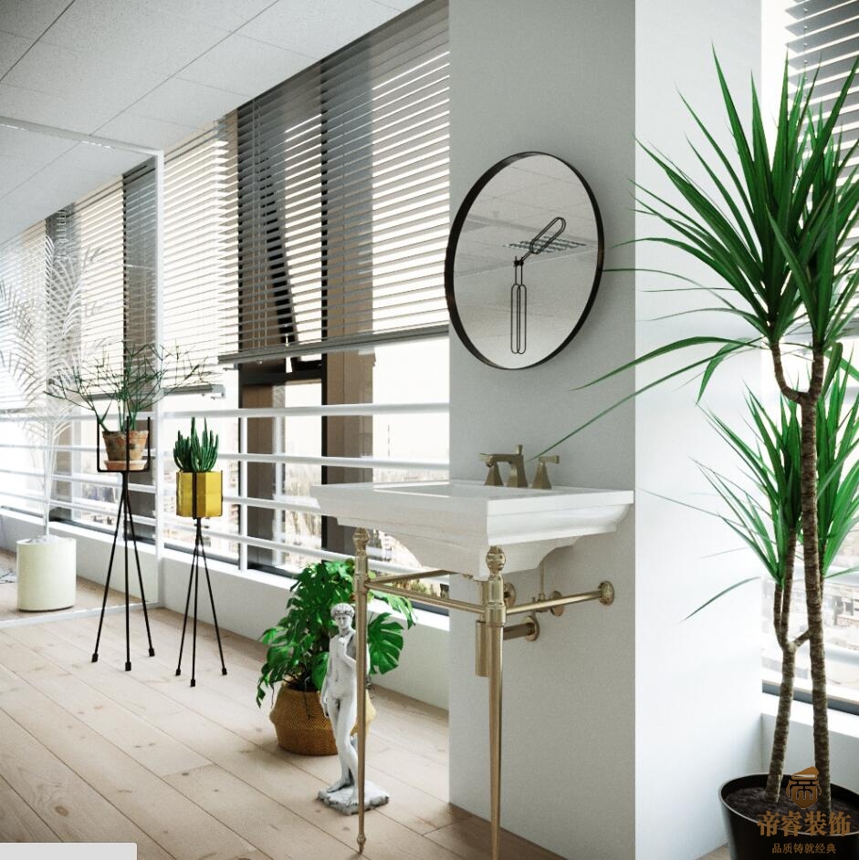 北歐風(fēng)辦公室設計裝修效果圖