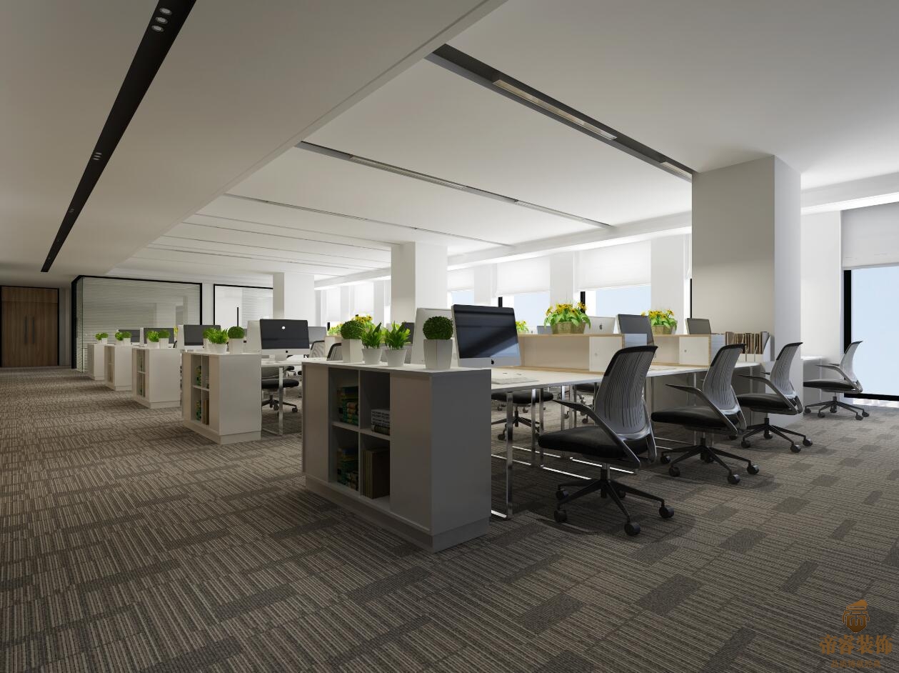 商貿公司開(kāi)放辦公司效果圖
