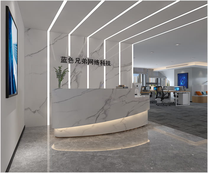 網(wǎng)絡(luò )科技公司成都辦公室裝修效果圖