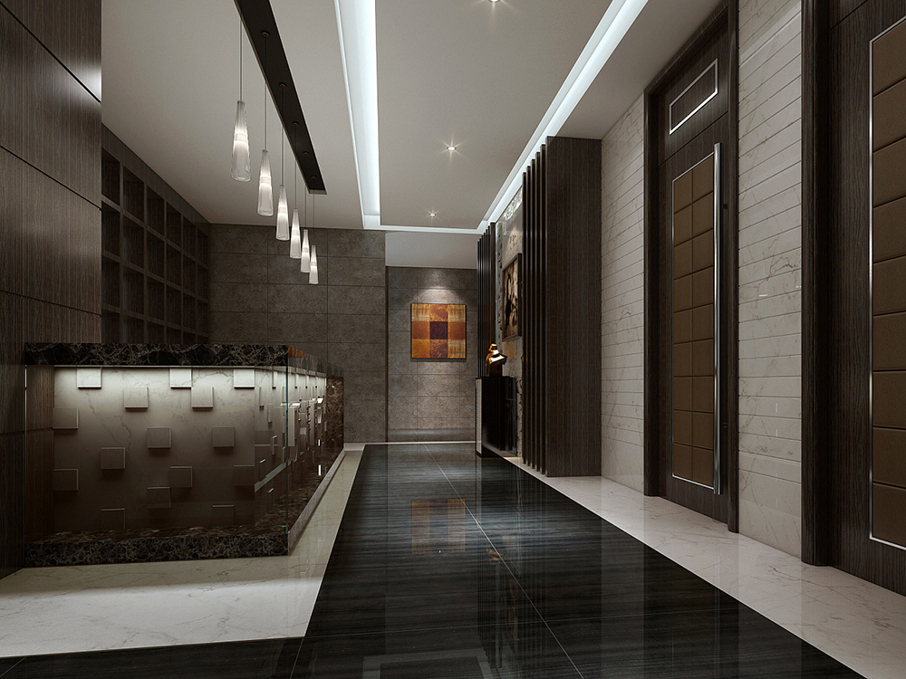 新中式茶樓裝修設計效果圖