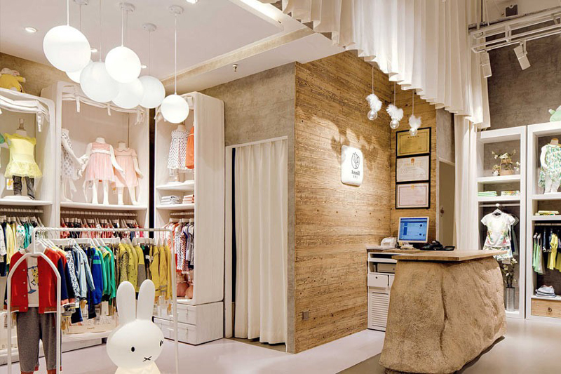 童裝店收銀臺創(chuàng  )意裝修效果圖