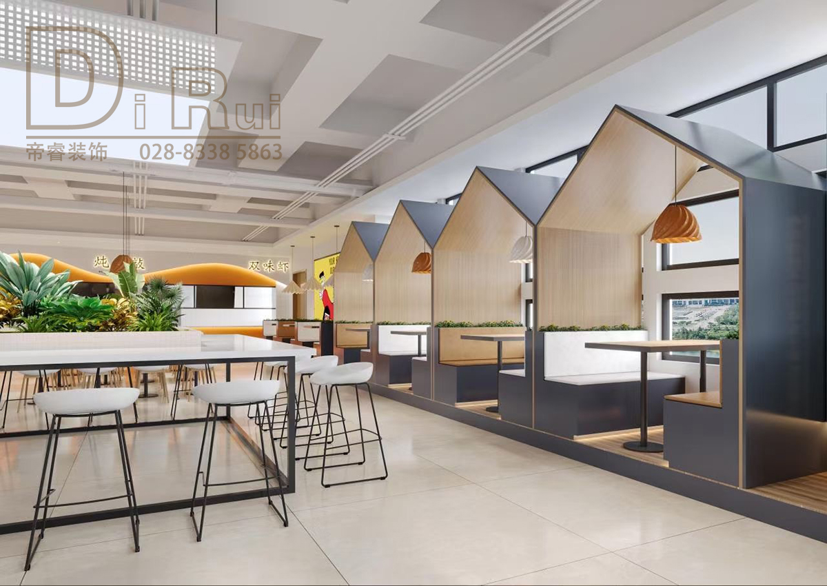 大學(xué)食堂校園餐廳裝修設計效果圖.jpg