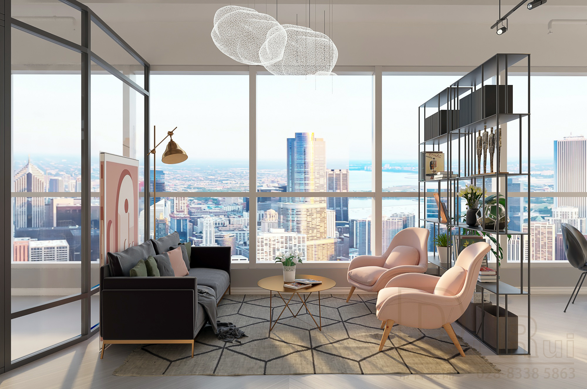 280平辦公室洽談區