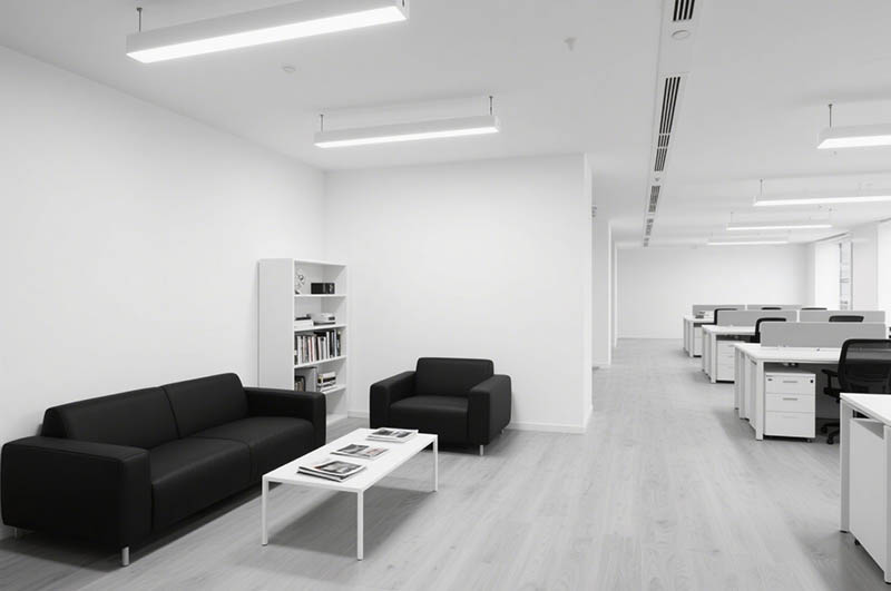 簡(jiǎn)潔的極簡(jiǎn)風(fēng)格辦公室